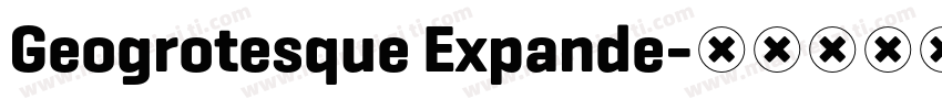 Geogrotesque Expande字体转换